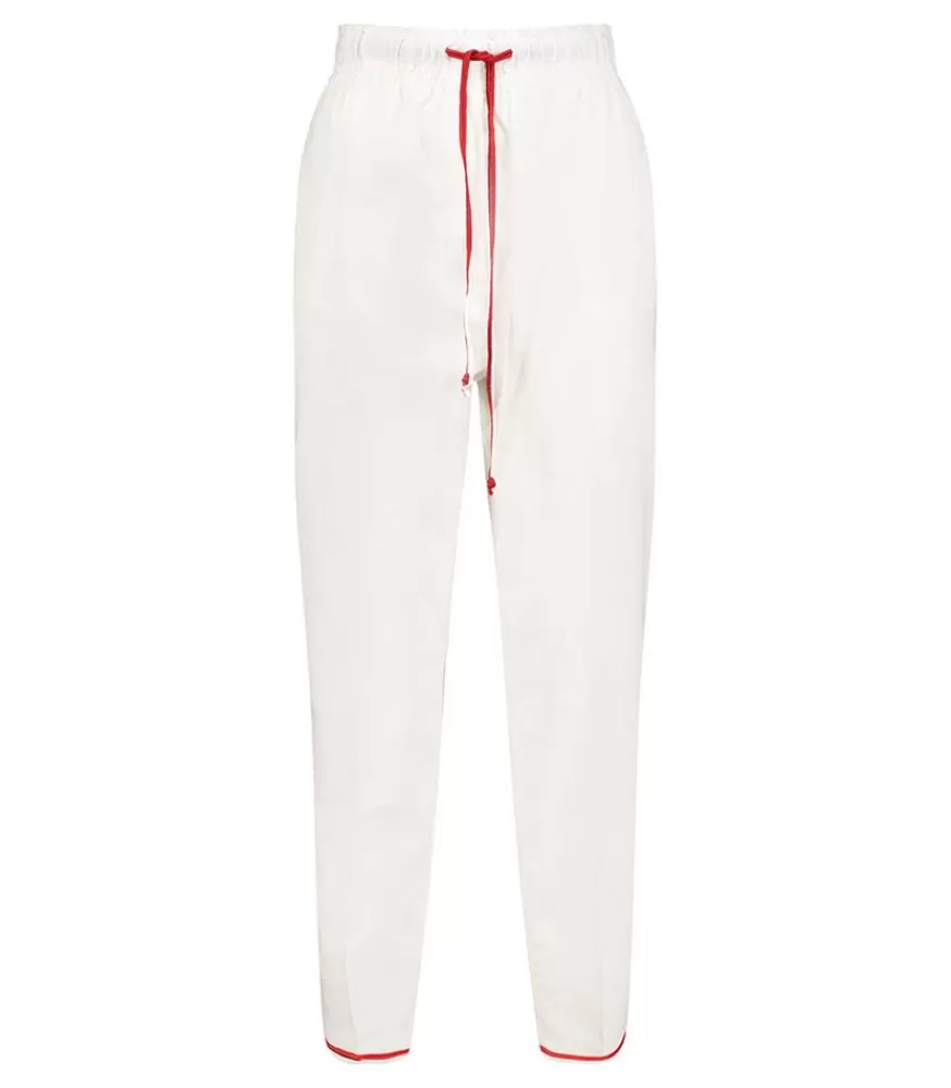 Femme Forte Forte Pantalon Contemporary Popeline Blanc