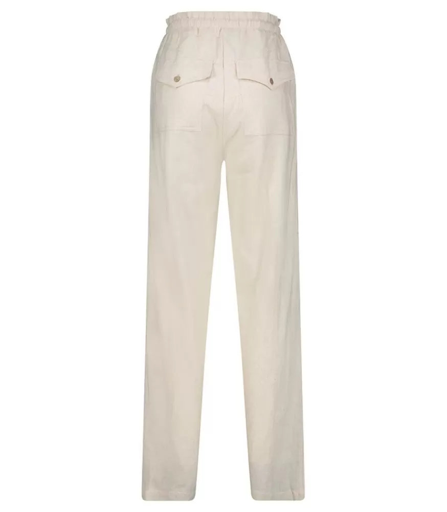 Femme Maison Saint Julien Pantalon Cuba Libre Lin Naturel