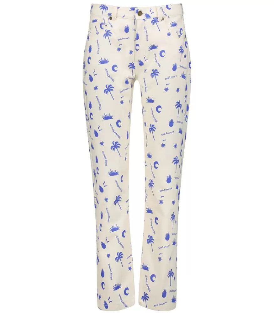 Femme Modetrotter Pantalon Elias Sea Motifs