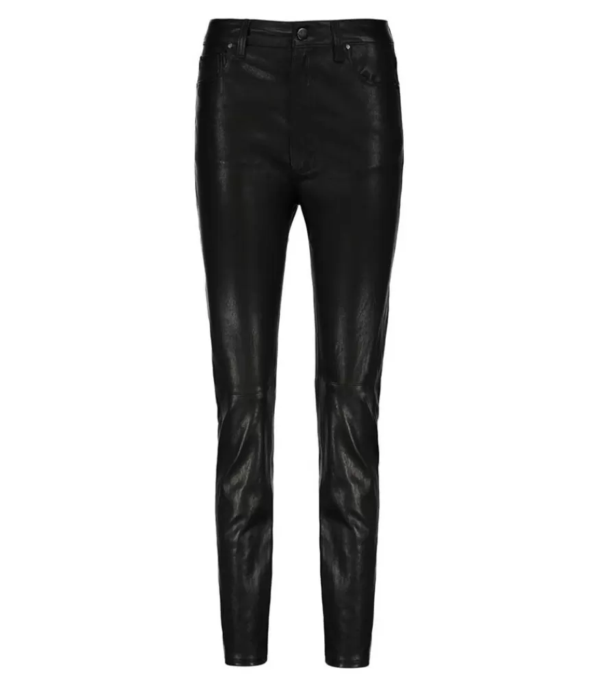 Femme Anine Bing Pantalon En Cuir Jagger