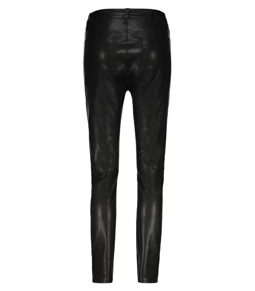 Femme Anine Bing Pantalon En Cuir Jagger