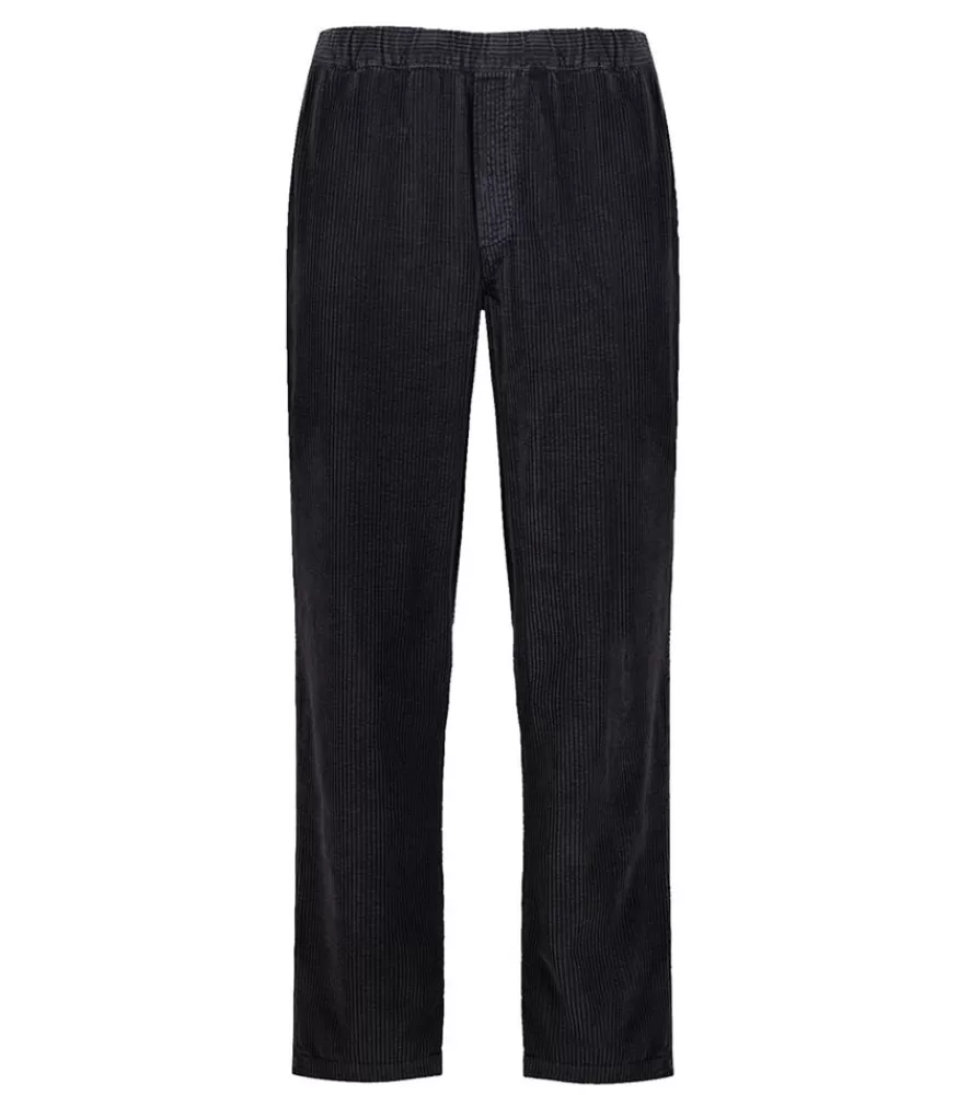 Homme American Vintage Pantalon Homme Padow Velours Cotele Carbone Vintage