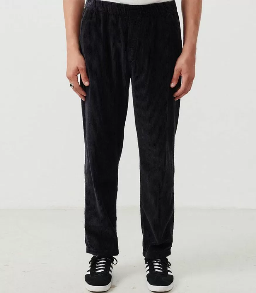 Homme American Vintage Pantalon Homme Padow Velours Cotele Carbone Vintage