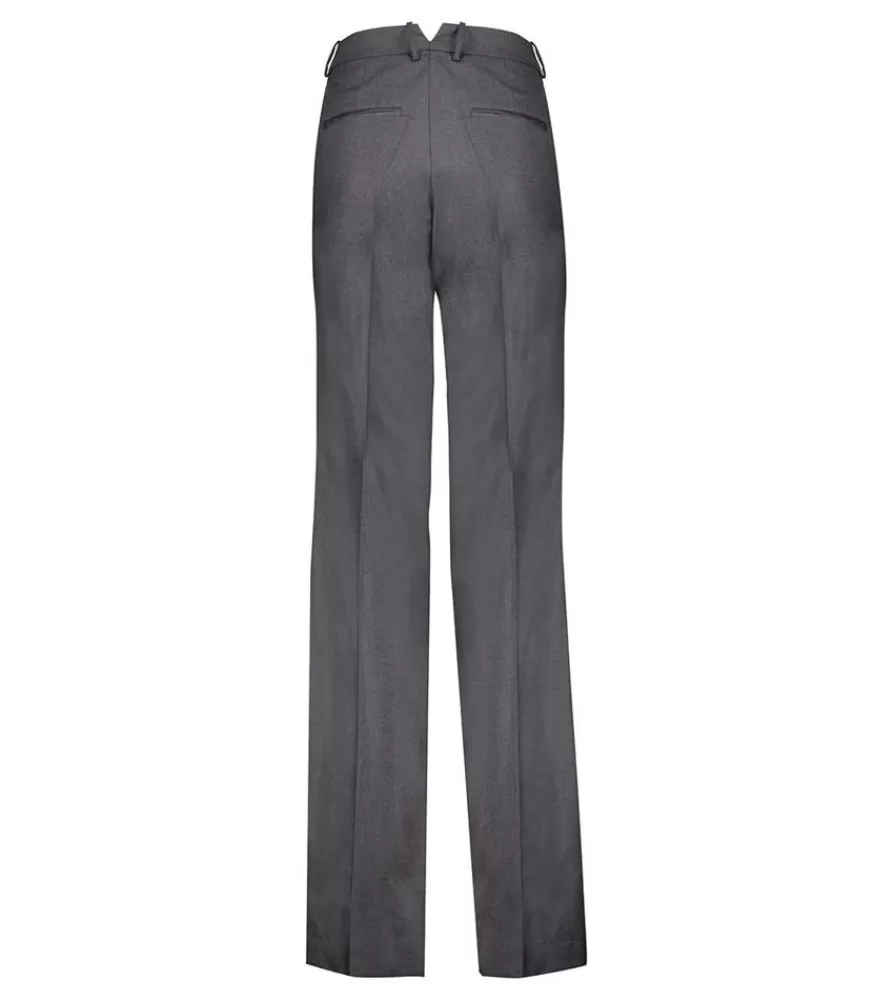 Femme DMN Pantalon Paula En Laine Gris