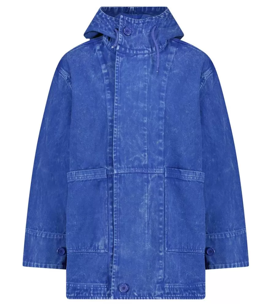 Femme Swildens Parka En Denim Indigo