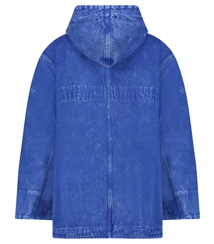 Femme Swildens Parka En Denim Indigo