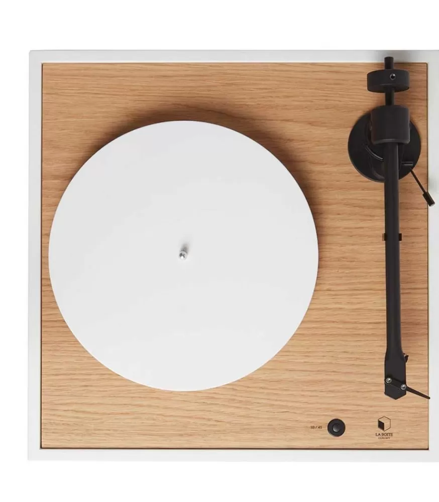 La Boite Concept Platine Vinyle Minimale Et Haute-Fidelite Square Chene