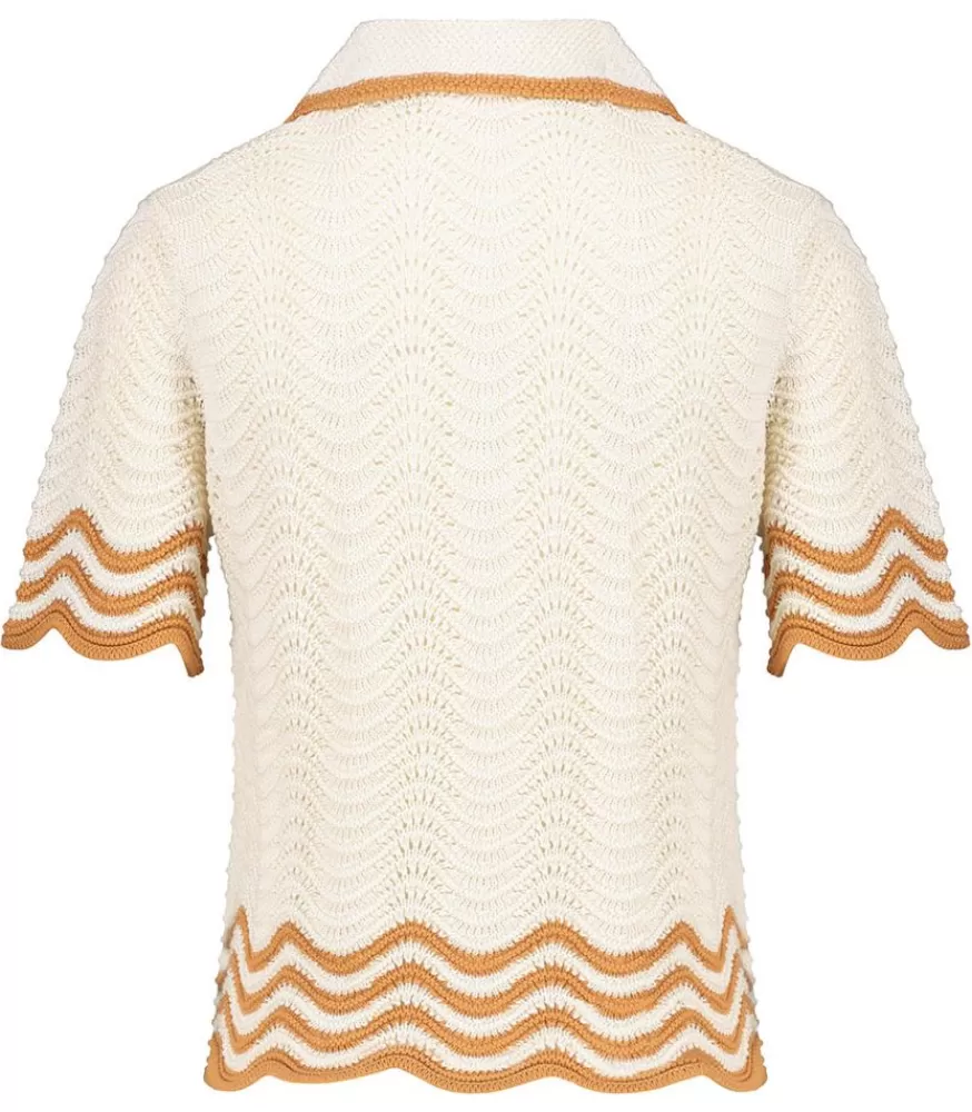 Femme Zimmermann Polo Junie Textured Knit