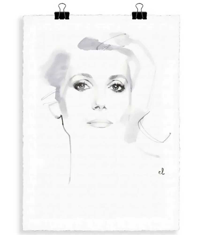 Image Republic Portrait D3 Catherine Deneuve 56 X 76 Cm