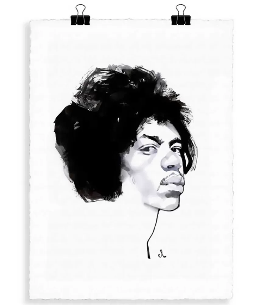 Image Republic Portrait J3 Jimi Hendrix 56 X 76 Cm