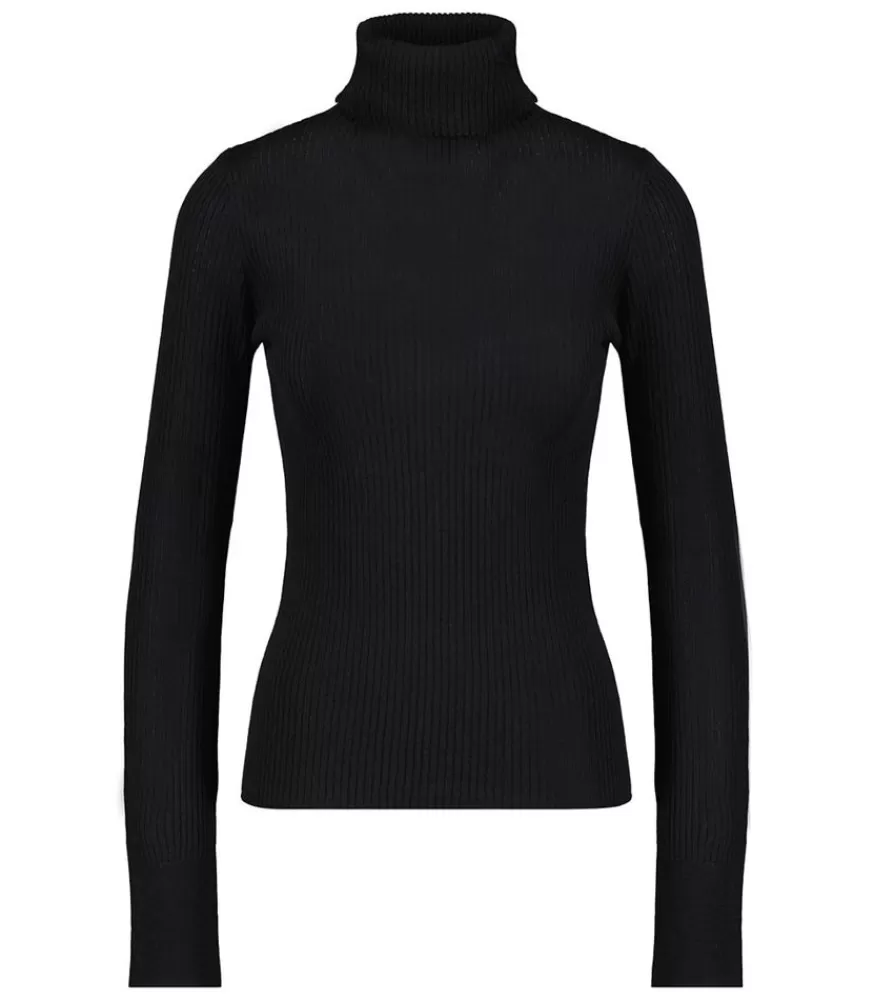 Femme Roberto Collina Pull Col Roule Dolcevita Nero