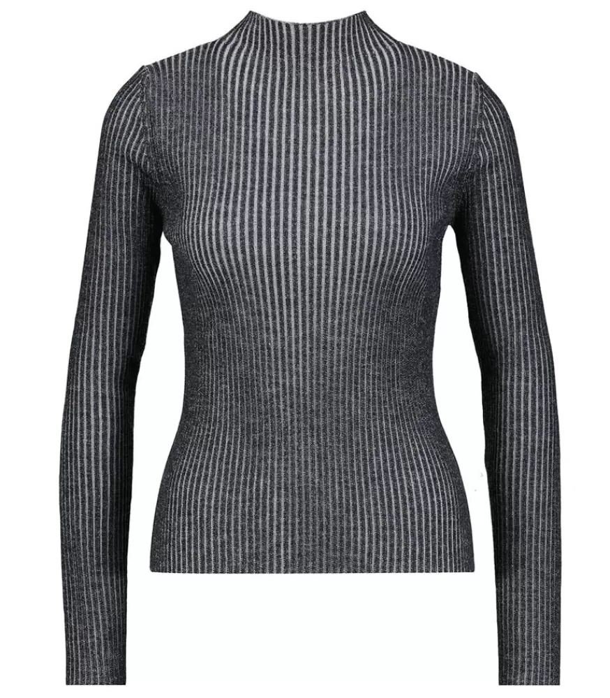 Femme Roberto Collina Pull Cotele Lupetto Vanise Gris