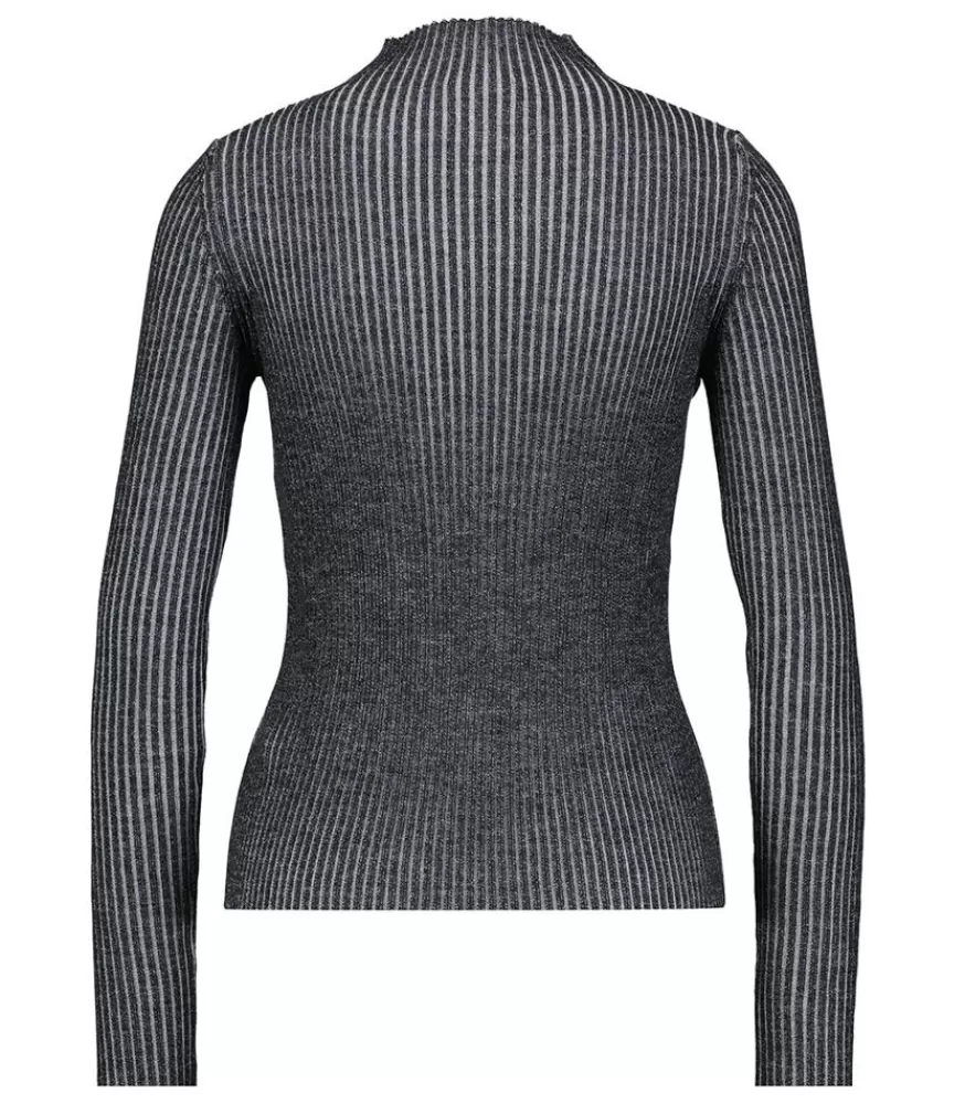 Femme Roberto Collina Pull Cotele Lupetto Vanise Gris