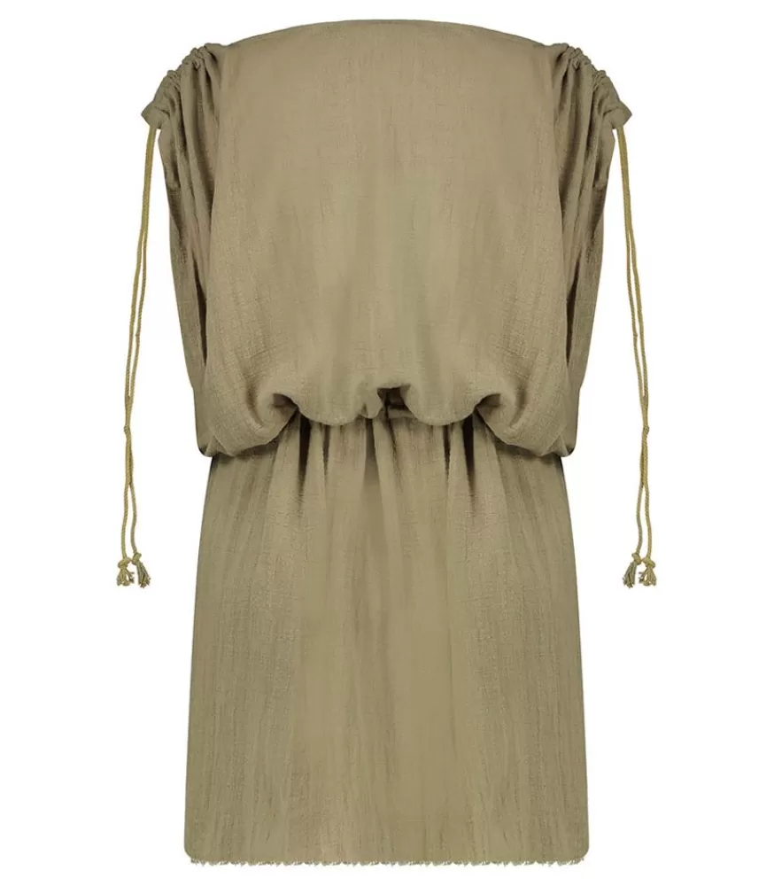 Femme Maison Saint Julien Robe Courte Alexandrie Khaki