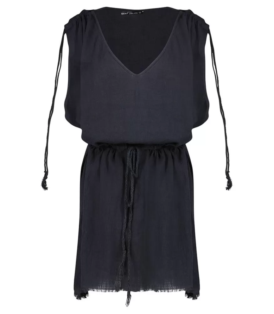 Femme Maison Saint Julien Robe Courte Alexandrie Noir