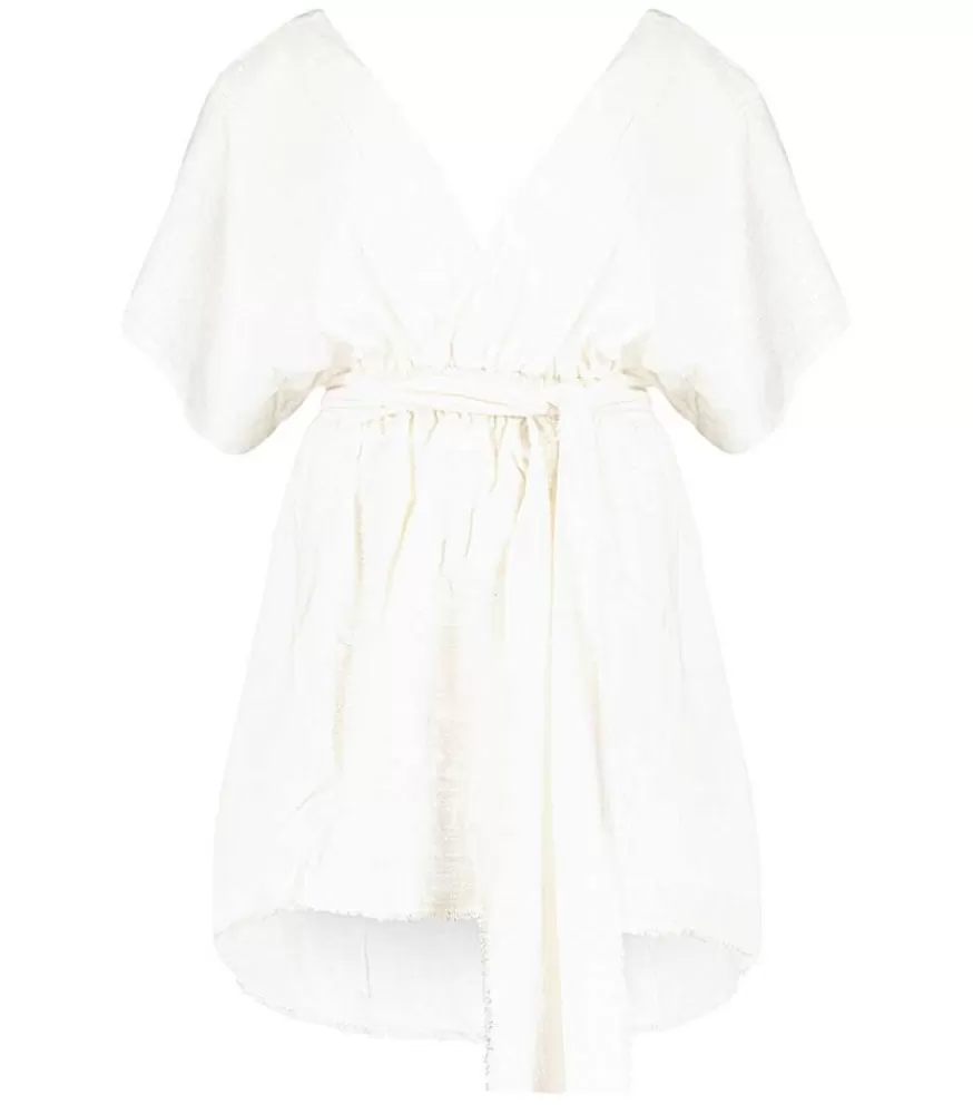 Femme Maison Saint Julien Robe Courte Empire Blanche