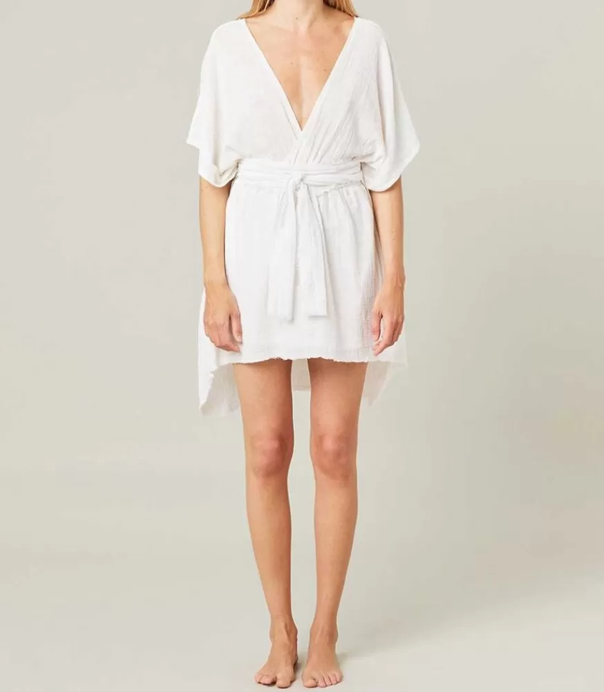 Femme Maison Saint Julien Robe Courte Empire Blanche