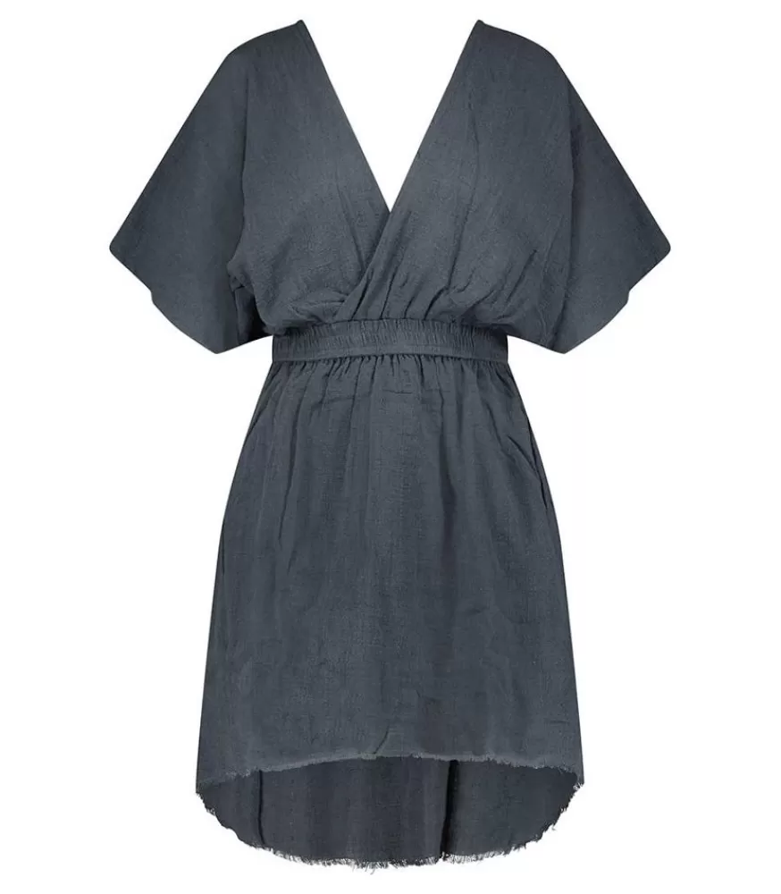 Femme Maison Saint Julien Robe Courte Empire Bleu Marine