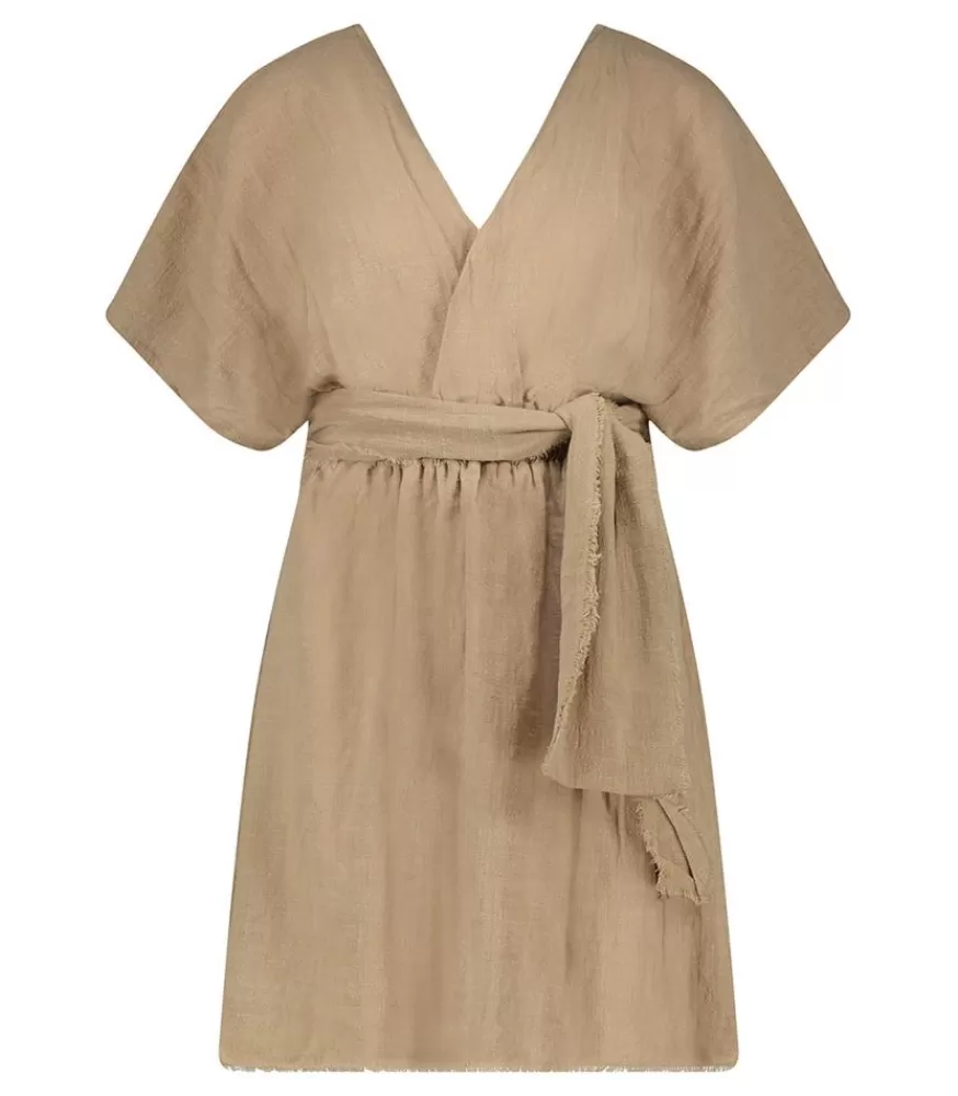 Femme Maison Saint Julien Robe Courte Empire Caffe Latte