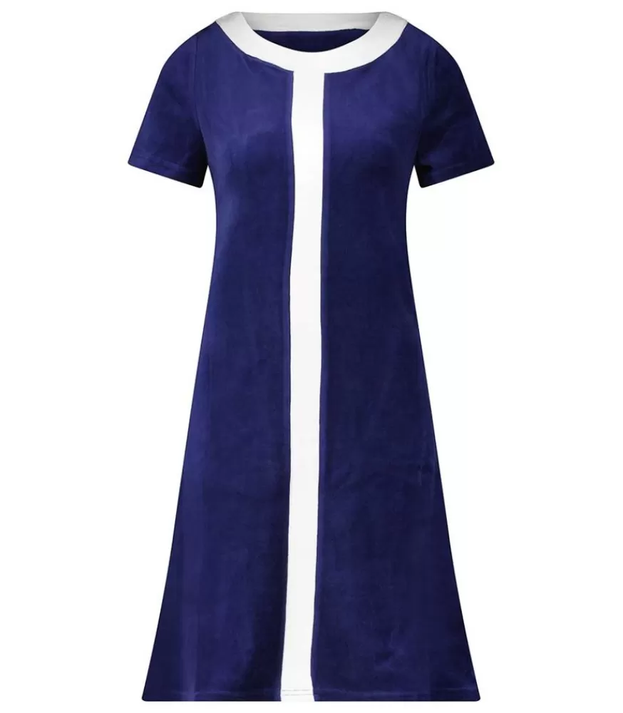 Femme Ma petite plage Robe Diana Bleu Nuit & Blanche