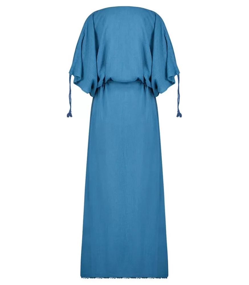 Femme Maison Saint Julien Robe Longue Alexandrie Petrole