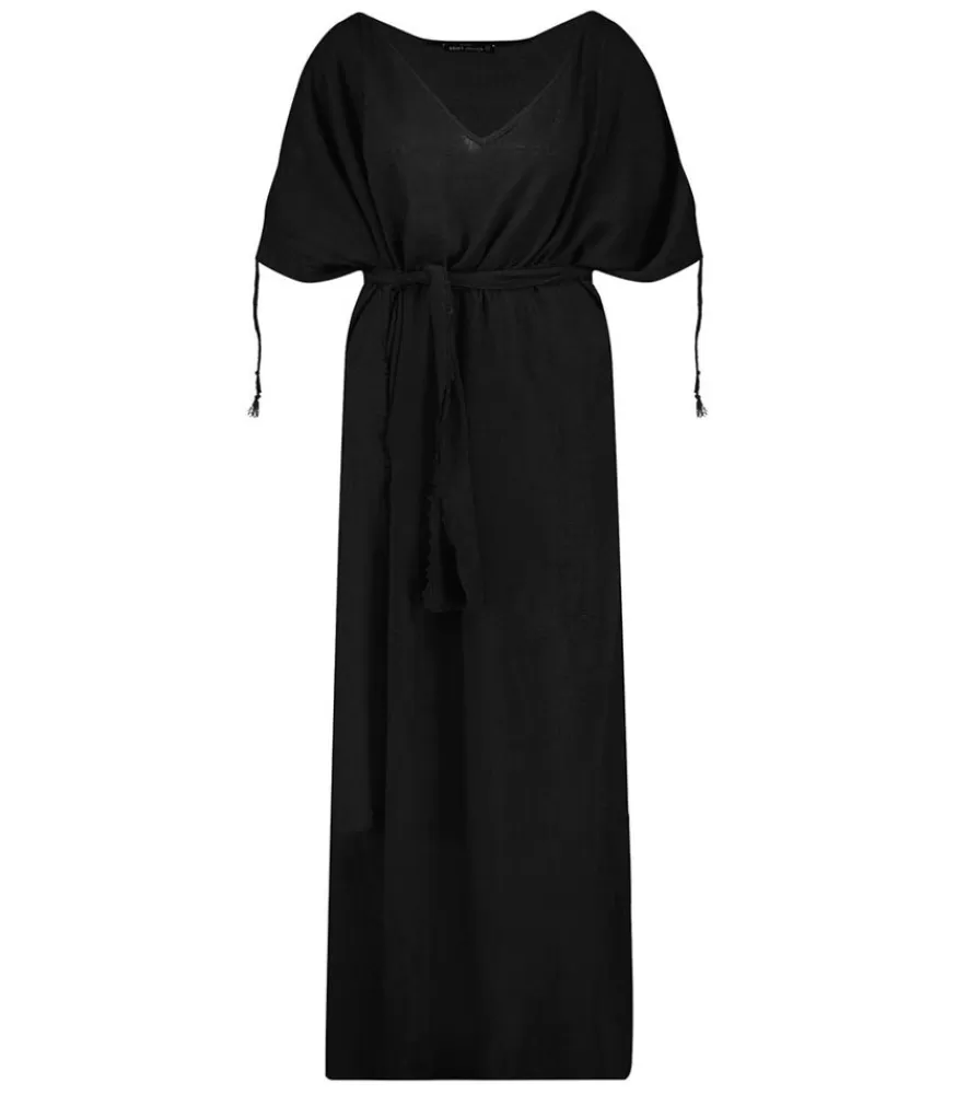 Femme Maison Saint Julien Robe Longue Kaftan Noir