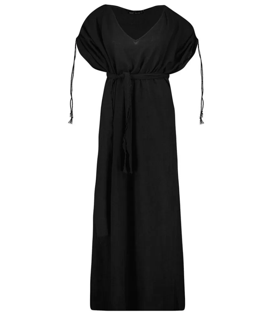 Femme Maison Saint Julien Robe Longue Kaftan Noir