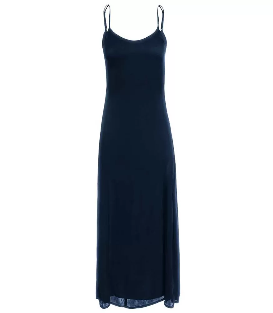 Femme Maison Saint Julien Robe Longue Rio Bleu Marine