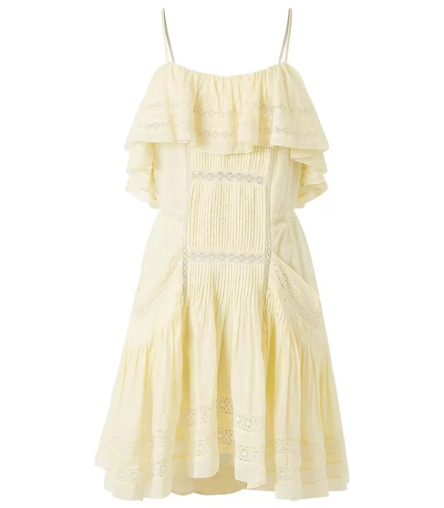 Femme Marant Étoile Robe Moly Yellow