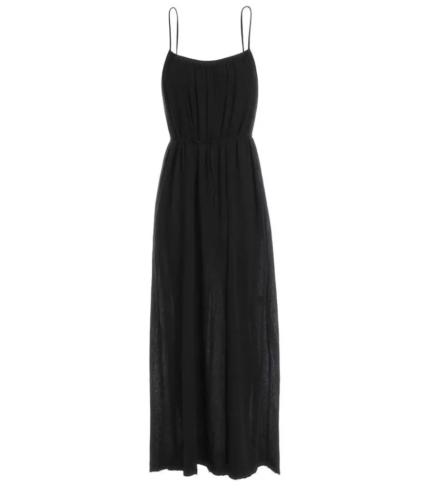 Femme Maison Saint Julien Robe Plissee Palm Beach Noire