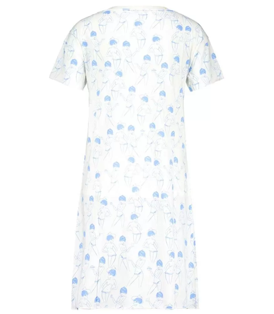 Femme G.Kero Robe Tee-Shirt Blue Girl Exclu Jane De Boy