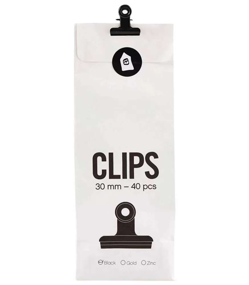 Monograph Sachet De 40 Clips Noirs