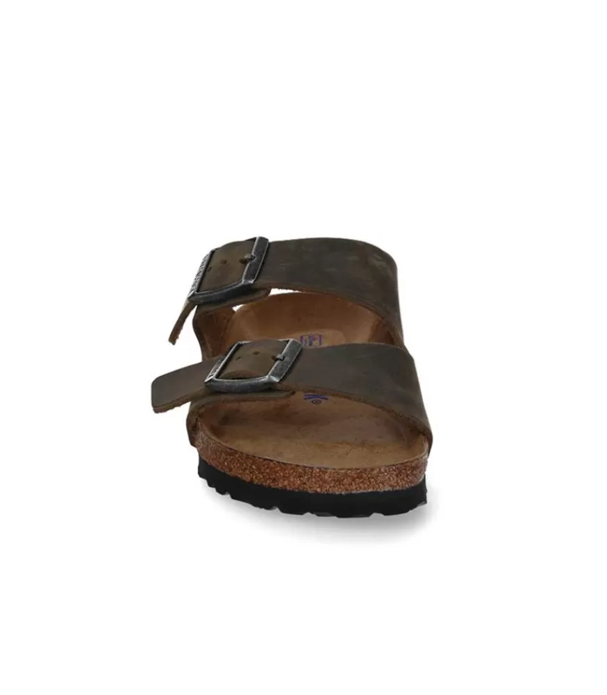 Femme Birkenstock Sandales Arizona Faded Khaki Etroite