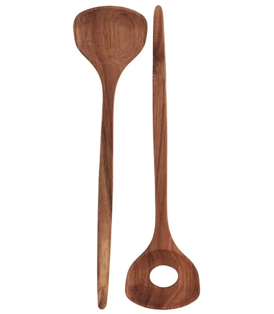 Nicolas Vahé Set De 2 Couverts A Salade En Bois D'Acacia