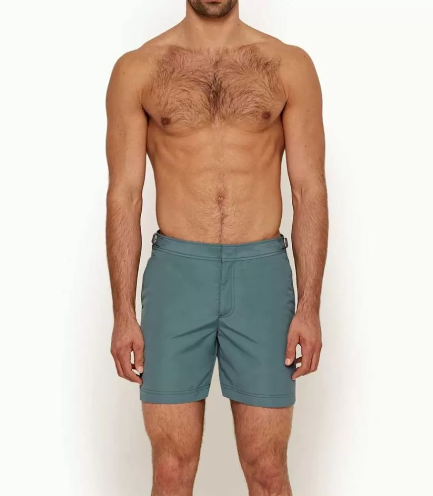 Homme Orlebar Brown Short De Bain Homme Mi-Long Bulldog Ii Sage