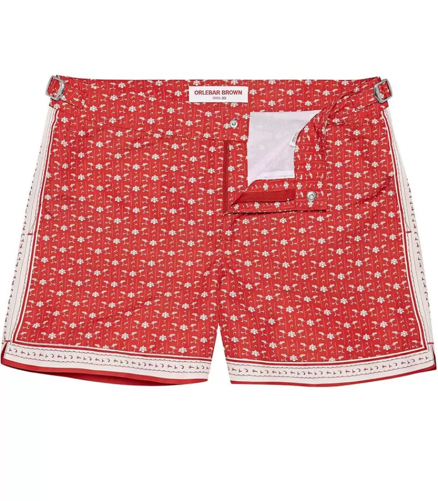 Homme Orlebar Brown Short De Bain Homme Setter Vermillion Sea Mist Bandana