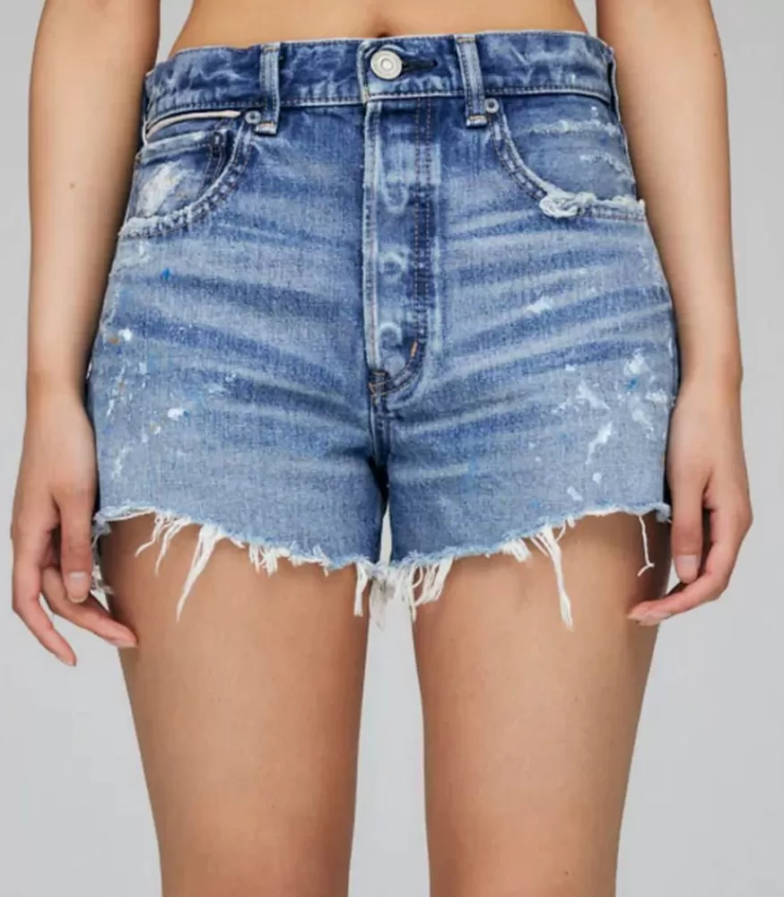 Femme Moussy Vintage Short En Denim Neeses A Taille Haute