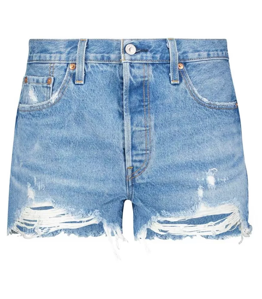 Femme Levi's Short En Jean 501 Oxnard Athens Mid