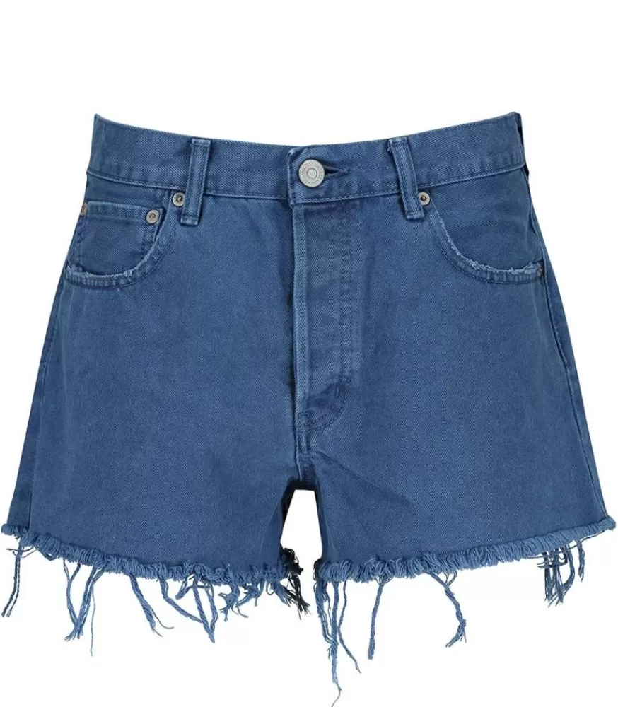 Femme Moussy Vintage Short En Jean Indigolake