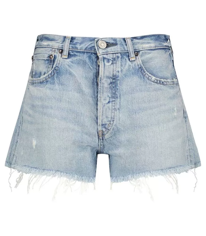 Femme Moussy Vintage Short En Jean Mathews Light Blue