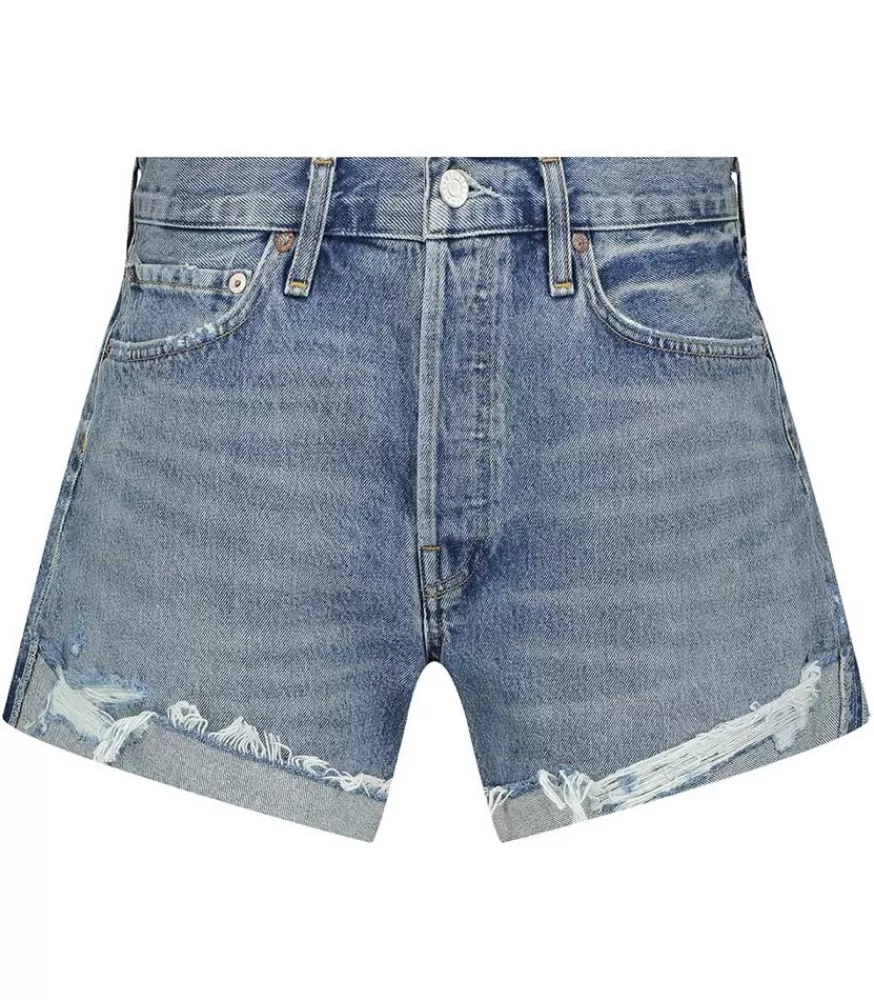 Femme AGOLDE Short En Jean Parker Heat Wave