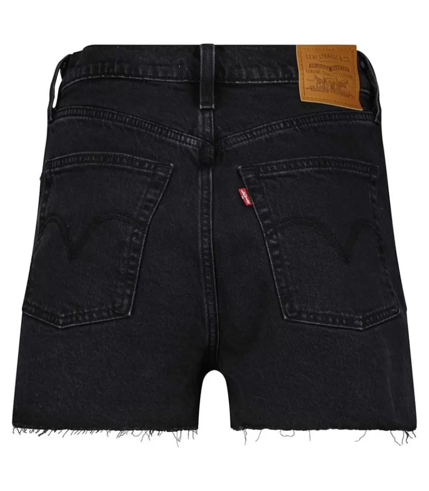 Femme Levi's Short En Jean Ribcage Black Lake