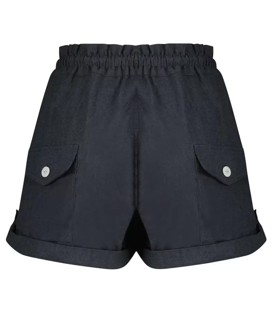 Femme Maison Saint Julien Short Havana Bleu Marine