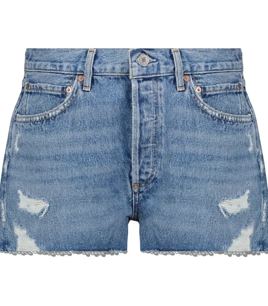 Femme AGOLDE Short Parker Vintage Cut Off In Grudge