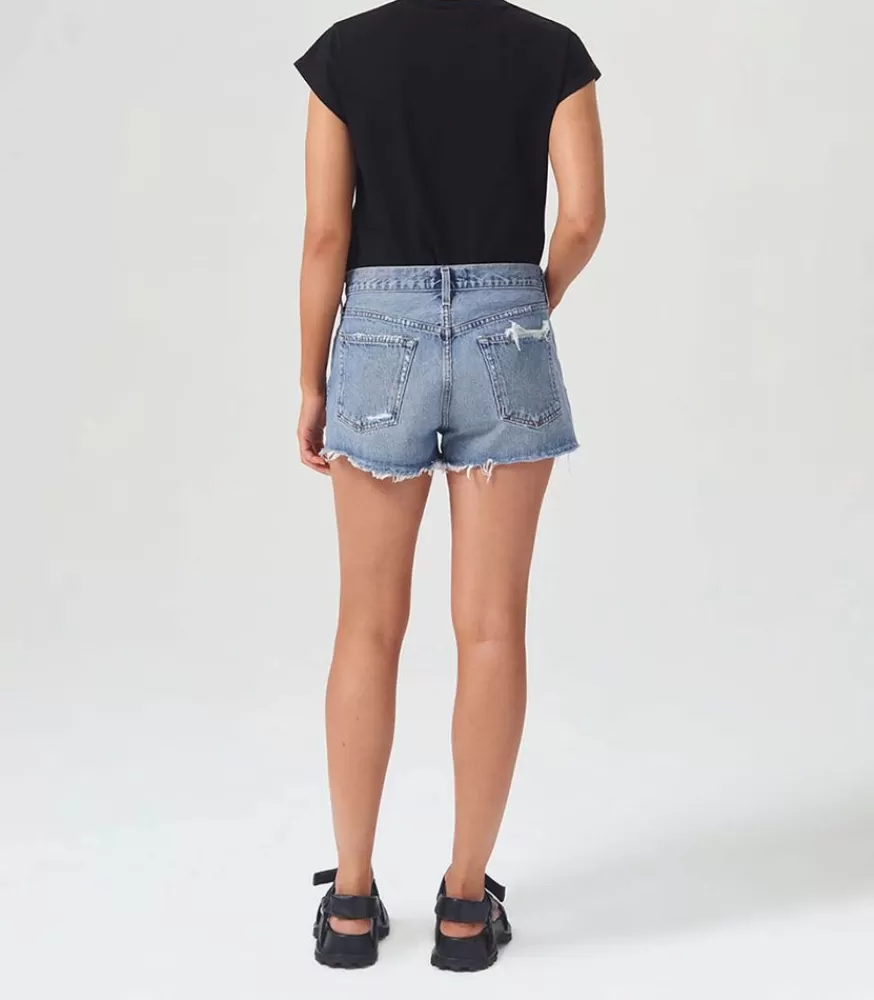 Femme AGOLDE Short Parker Vintage Cut Off In Grudge