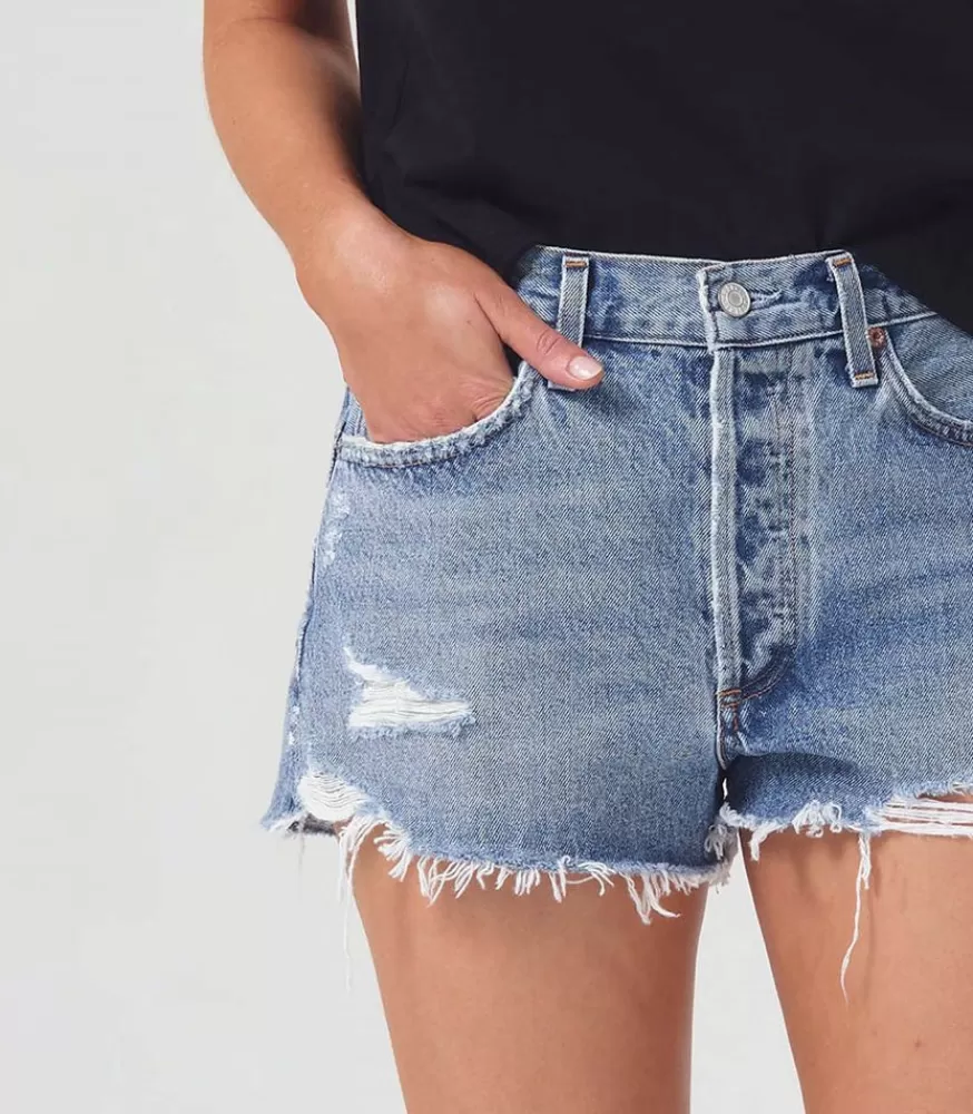 Femme AGOLDE Short Parker Vintage Cut Off In Grudge