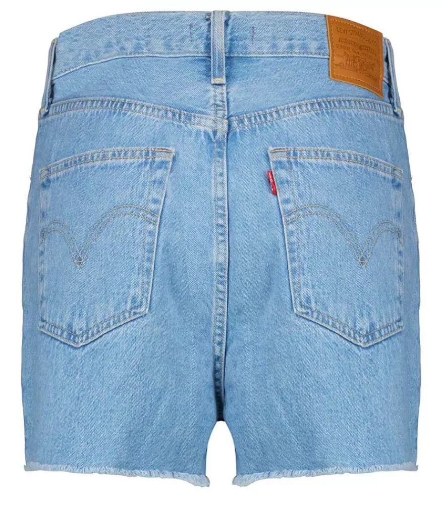 Femme Levi's Short Ribcage Bernal Stonewash