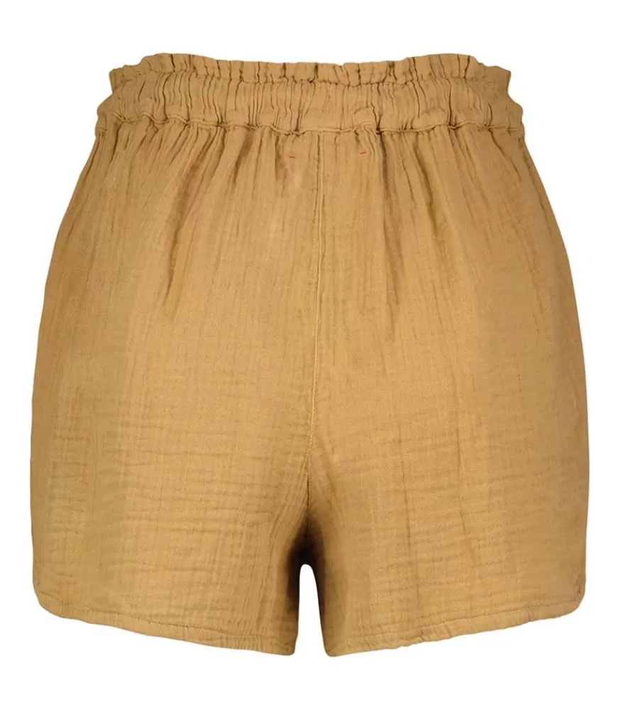 Femme Xirena Short Starla En Gaze De Coton Khaki