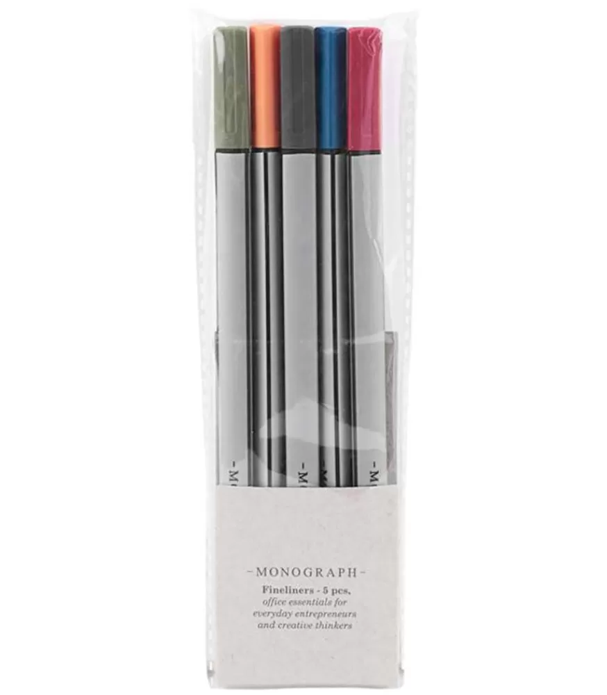 Monograph Stylos Feutres Fins 5 Couleurs