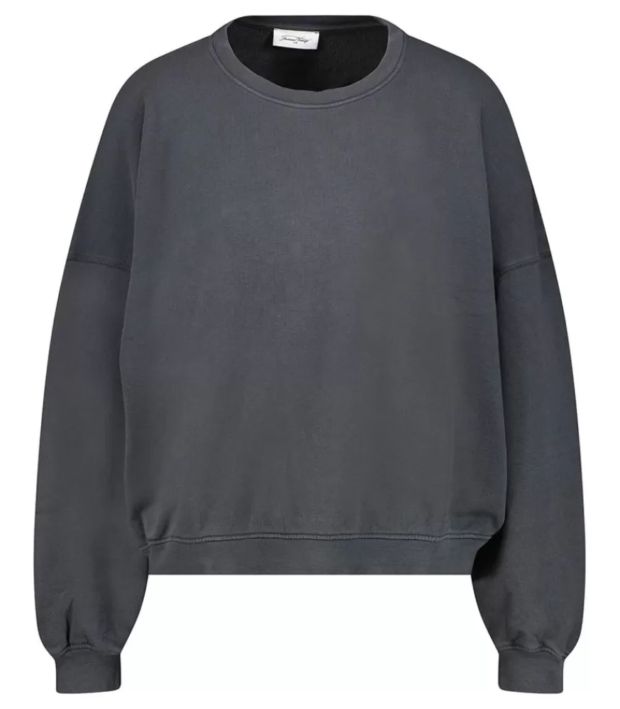 Femme American Vintage Sweat-Shirt Hapylife Carbone Vintage